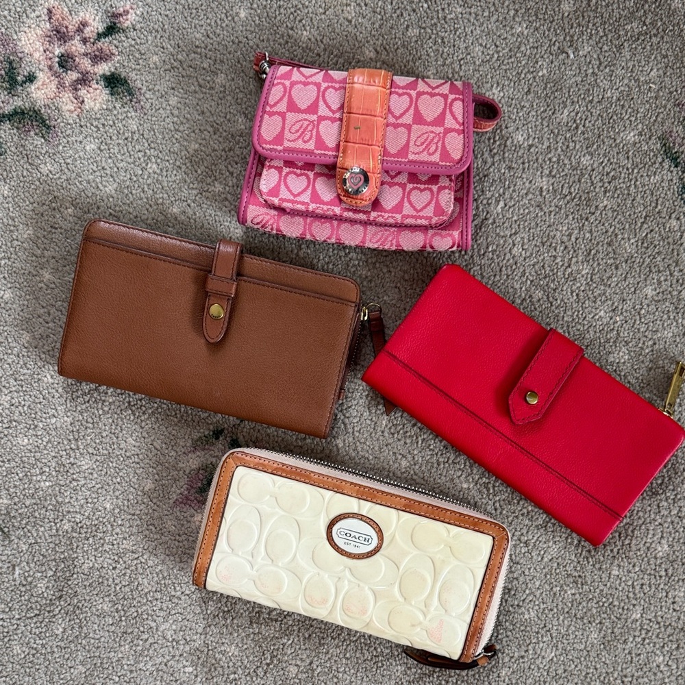 Coach fossil Brighton wallet lot